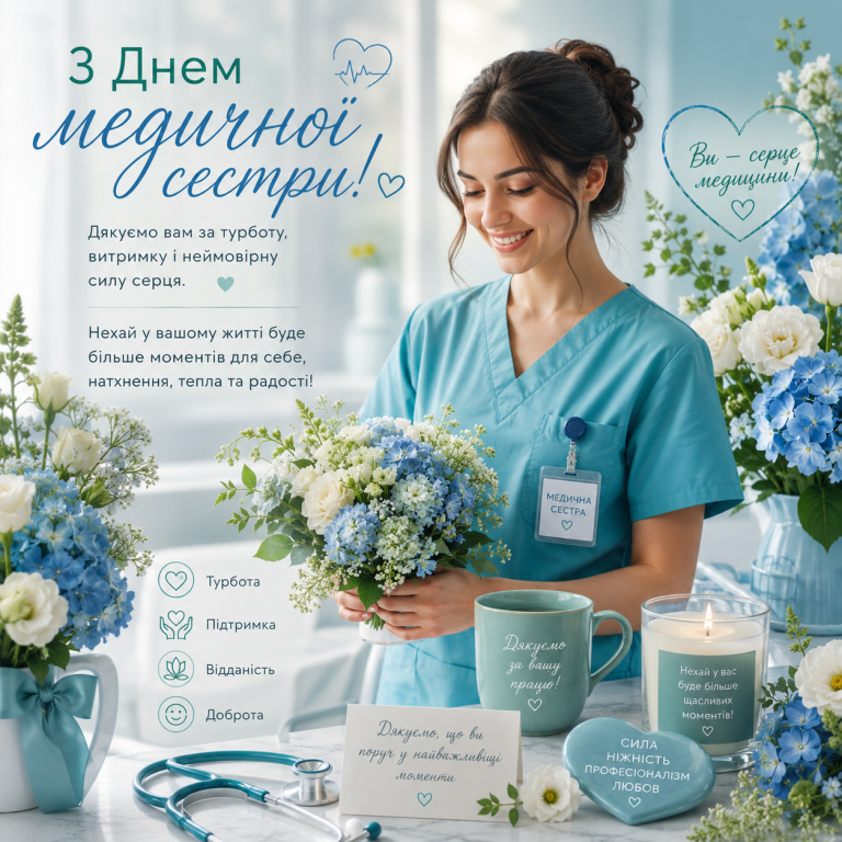 Вітаємо з Днем медичної сестри!